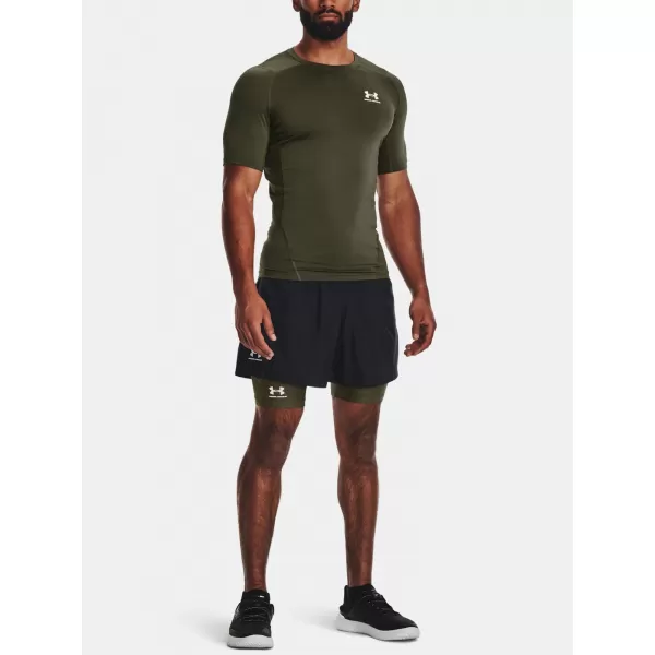  Мъжка тениска UNDER ARMOUR HG ARMOUR COMP SS 1361518-390 ЗЕЛЕНО 