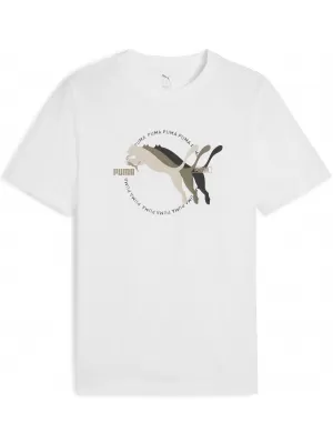 Риза PUMA GRAPHICS MULTIPLE LOGO TEE 684826_02 PUMA WHITE