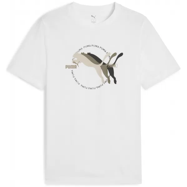  Риза PUMA GRAPHICS MULTIPLE LOGO TEE 684826_02 PUMA WHITE 