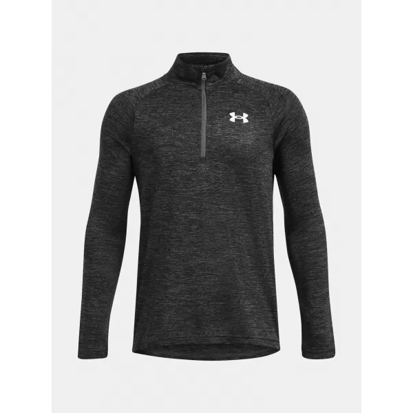  Момчешка тениска UNDER ARMOUR TECH 2.0 1/2 ZIP 1363286-026 СИВО 