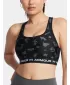 Дамски сутиен UNDER ARMOUR CROSSBACK MID PRINT 1361042-009 ЧЕРЕН