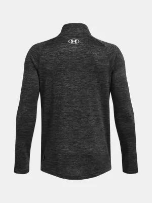 Момчешка тениска UNDER ARMOUR TECH 2.0 1/2 ZIP 1363286-026 СИВО