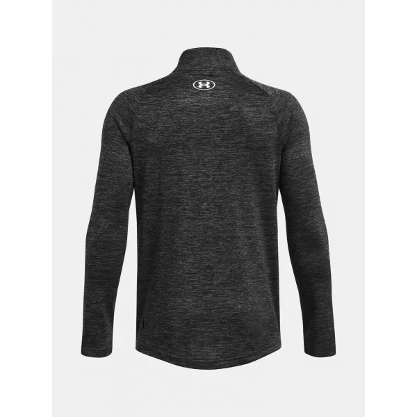  Момчешка тениска UNDER ARMOUR TECH 2.0 1/2 ZIP 1363286-026 СИВО 