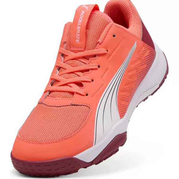  Бебешки обувки PUMA ACCELERATE JR 108302_01 ЧЕРВЕНО/БЯЛО/ТЪМНО ПУРПУРНО/ЧЕРНО 
