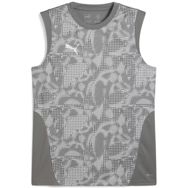  Мъжки фланелка PUMA TEAMCUP TRAINING SL JERSEY 659168_13 FLAT MEDIUM GRAY/ ПЛОСКО СРЕДНО СИВО/PUMA СРЕБРО 