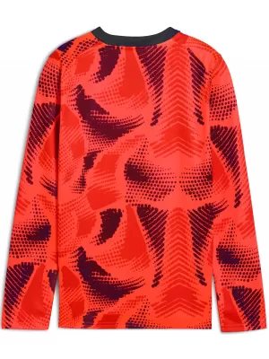 Детска фланелка PUMA TEAMTARGET GK LS JERSEY JR 706521_01 NRGY RED / NRGY RED / PUMA WHITE