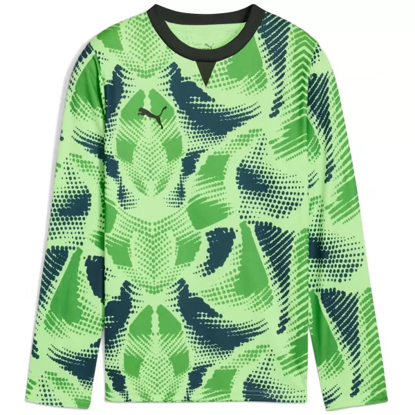  Детска фланелка PUMA TEAMTARGET GK LS JERSEY JR 706521_20 FIZZY LIME / ГАЗИРАНА ВАР / ПУМА ЧЕРНА 