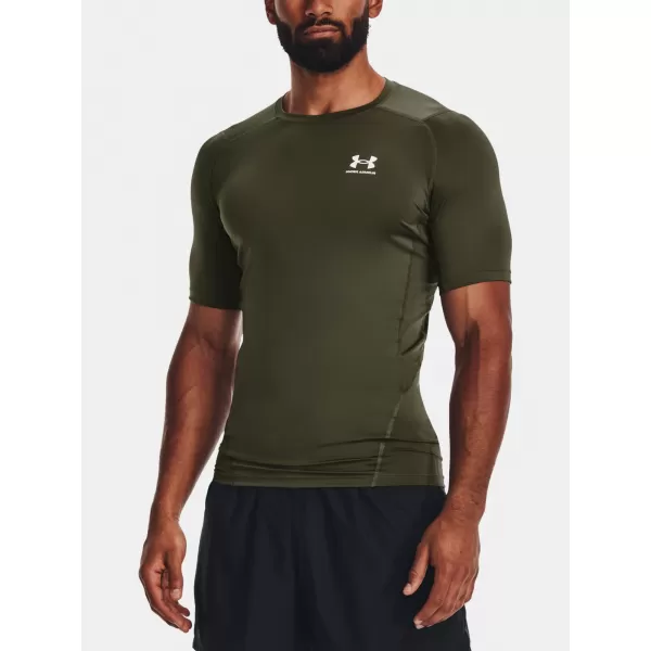  Мъжка тениска UNDER ARMOUR HG ARMOUR COMP SS 1361518-390 ЗЕЛЕНО 