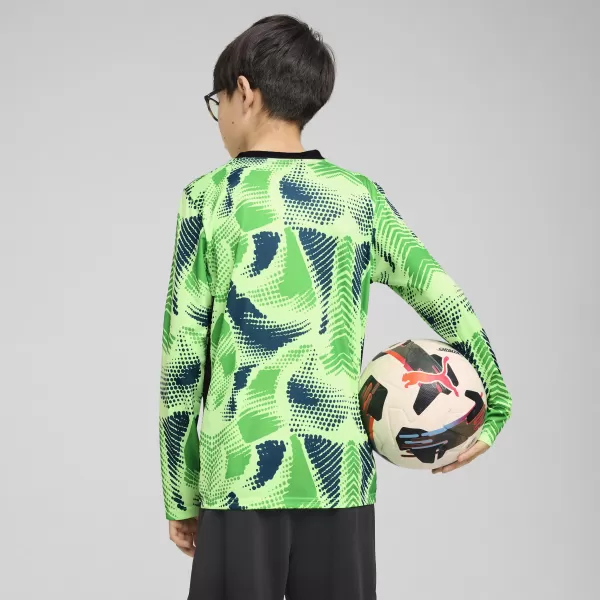  Детска фланелка PUMA TEAMTARGET GK LS JERSEY JR 706521_20 FIZZY LIME / ГАЗИРАНА ВАР / ПУМА ЧЕРНА 