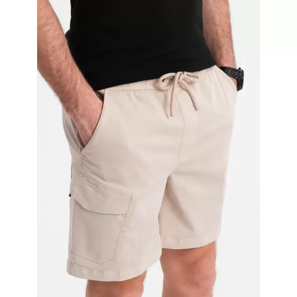  Къси панталони OMBRE OM-SRCG-0194 КРЕМ 