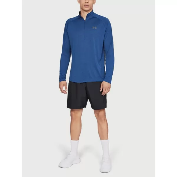  Мъжка тениска UNDER ARMOUR TECH 1/2 ZIP 2.0 1328495-400 СИНЬО 