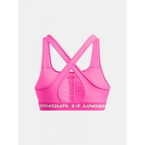  Дамски сутиен UNDER ARMOUR CROSSBACK MID BRA 1361034-656 РОЗОВО 