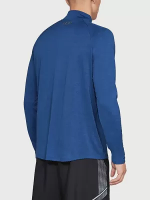 Мъжка тениска UNDER ARMOUR TECH 1/2 ZIP 2.0 1328495-400 СИНЬО