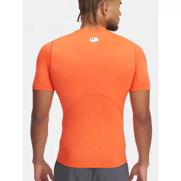  Мъжка тениска UNDER ARMOUR HG ARMOUR COMP SS 1361518-847 ОРАНЖЕВО 