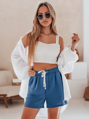 Дамски къси панталони DSTREET HOT VIBE SY0440 СИНЬО