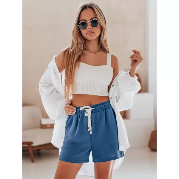  Дамски къси панталони DSTREET HOT VIBE SY0440 СИНЬО 
