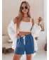 Дамски къси панталони DSTREET HOT VIBE SY0440 СИНЬО
