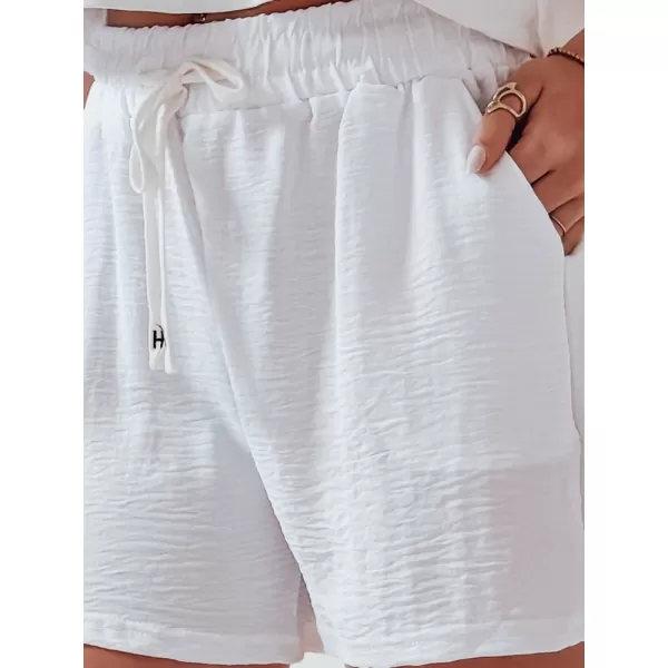 Дамски къси панталони DSTREET HOT VIBE SY0444 БЯЛ 