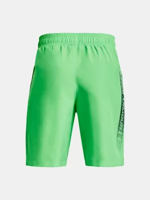 Къси панталонки за момчета UNDER ARMOUR WOVEN GRAPHIC SHORTS 1370178-316 ЗЕЛЕНО