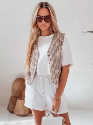 Дамски къси панталони DSTREET HOT VIBE SY0444 БЯЛ