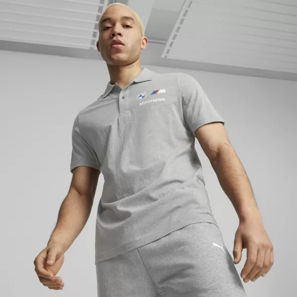  Мъжки t -риза с яка PUMA BMW MMS ESS POLO 621312_03 СРЕДНО СИВО ХЕДЪР 