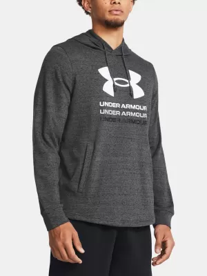 Мъжки суичър UNDER ARMOUR RIVAL TERRY GRAPHIC HOOD 1386047-025 СИВО