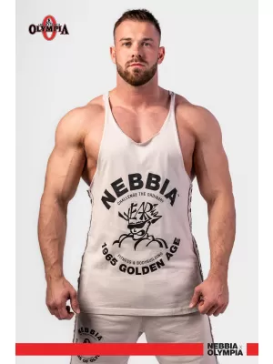 Измит мускулен гръб стрингер GOLDEN AGE 791 LIGHT GREY Nebbia