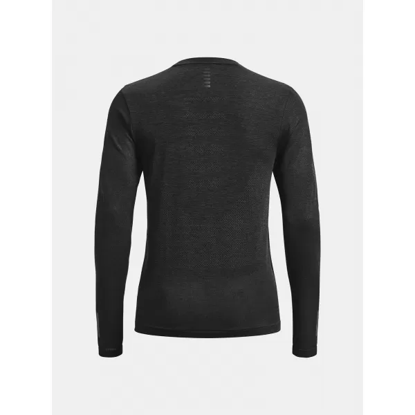  Дамска тениска UNDER ARMOUR SEAMLESS STRIDE LS 1375699-001 ЧЕРЕН 