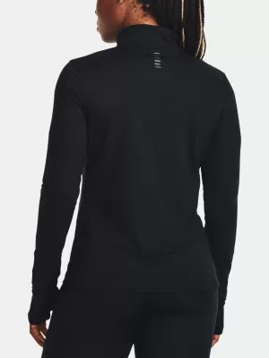 Дамска тениска UNDER ARMOUR QUALIFIER RUN 1/2 ZIP 1379349-001 ЧЕРЕН