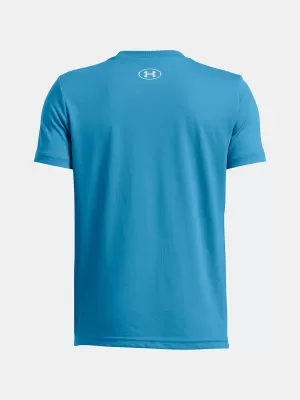 Момчешка тениска UNDER ARMOUR B LOGO WORDMARK SS 1389963-452 СИНЬО