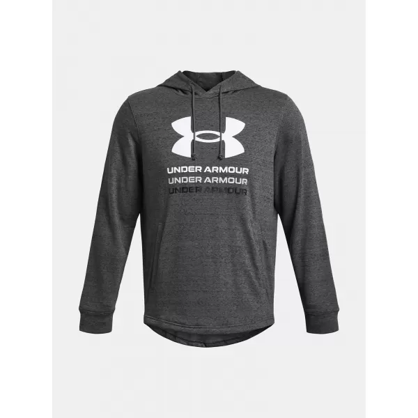  Мъжки суичър UNDER ARMOUR RIVAL TERRY GRAPHIC HOOD 1386047-025 СИВО 
