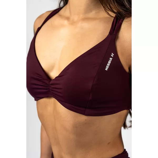  Спортен сутиен STRONG BEAUTY 424 ТЪМНО ЧЕРВЕН Nebbia 
