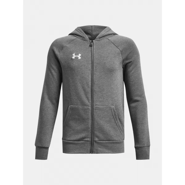  Суичър за момче UNDER ARMOUR RIVAL FLEECE FZ HOODIE 1379794-025 СИВО 