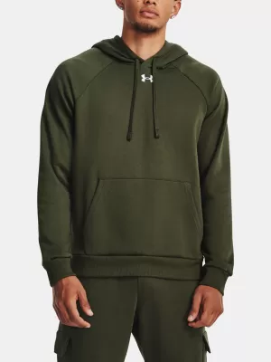 Мъжки суичър UNDER ARMOUR RIVAL FLEECE HOODIE 1379757-390 ЗЕЛЕНО