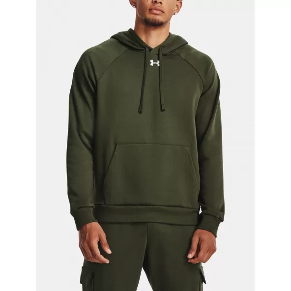  Мъжки суичър UNDER ARMOUR RIVAL FLEECE HOODIE 1379757-390 ЗЕЛЕНО 