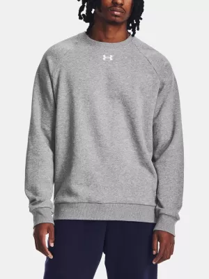 Мъжки суичър UNDER ARMOUR RIVAL FLEECE CREW 1379755-025 СИВО