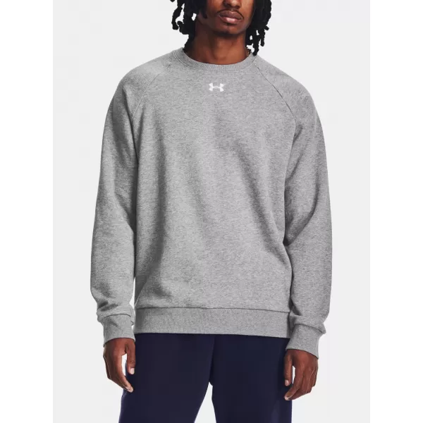  Мъжки суичър UNDER ARMOUR RIVAL FLEECE CREW 1379755-025 СИВО 