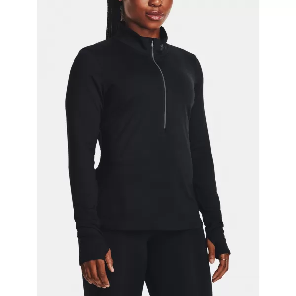 Дамска тениска UNDER ARMOUR QUALIFIER RUN 1/2 ZIP 1379349-001 ЧЕРЕН 