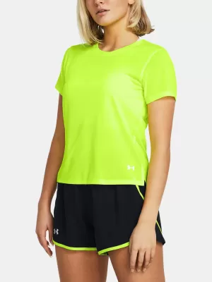Дамска тениска UNDER ARMOUR LAUNCH SHORTSLEEVE 1382434-731 ЗЕЛЕНО