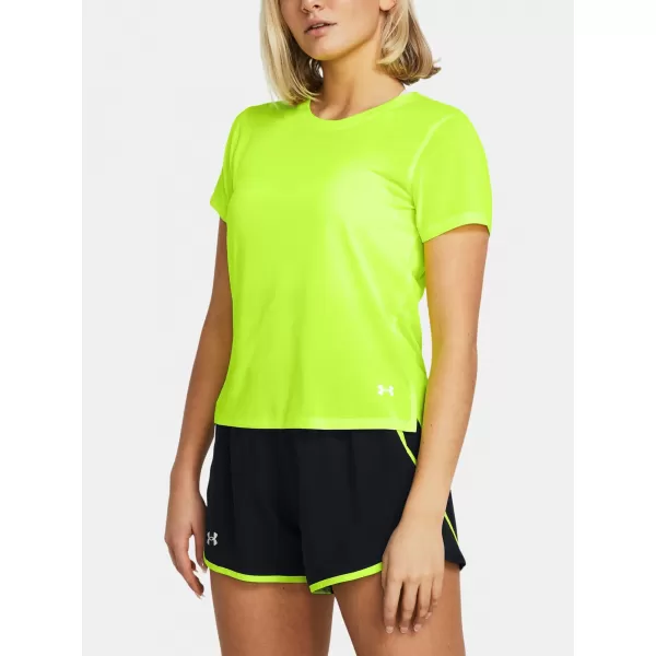 Дамска тениска UNDER ARMOUR LAUNCH SHORTSLEEVE 1382434-731 ЗЕЛЕНО 