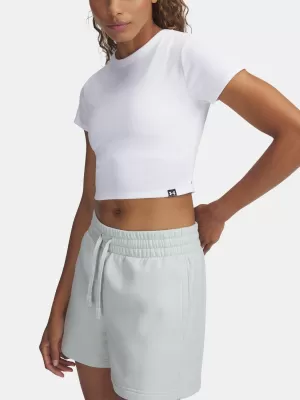 Дамска тениска UNDER ARMOUR RIVAL RIB BABY TEE 6000264-100 БЯЛО
