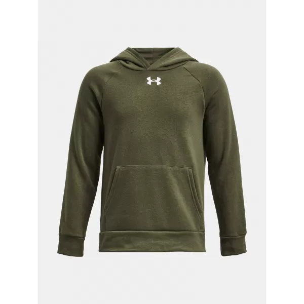  Суичър за момче UNDER ARMOUR RIVAL FLEECE HOODIE 1379792-390 ЗЕЛЕНО 