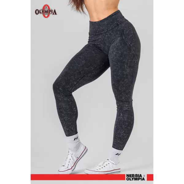  Изпрани клинове с висока талия GYM WARRIOR 776 BLACK Nebbia 
