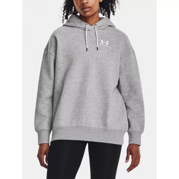  Дамски суичър UNDER ARMOUR ESSENTIAL FLC OS HOODIE 1379495-012 СИВО 