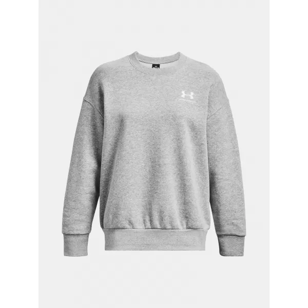  Дамски суичър UNDER ARMOUR ESSENTIAL FLC OS CREW 1379475-012 СИВО 