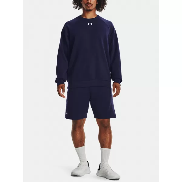  Мъжки суичър UNDER ARMOUR RIVAL FLEECE CREW 1379755-410 СИНЬО 