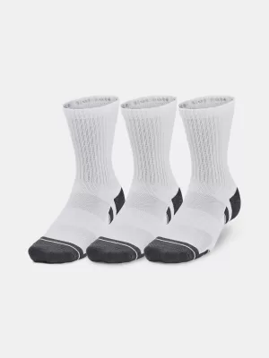 Чорапи UNDER ARMOUR PERFORMANCE COTTON 3P MID 1379530-100 БЯЛО