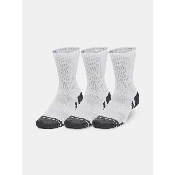  Чорапи UNDER ARMOUR PERFORMANCE COTTON 3P MID 1379530-100 БЯЛО 