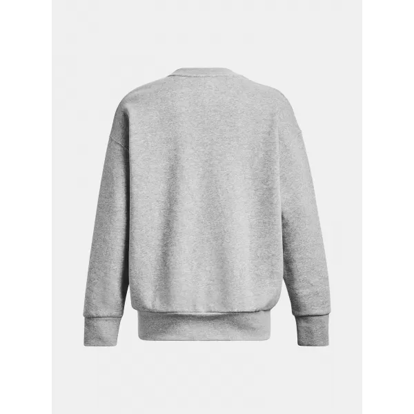  Дамски суичър UNDER ARMOUR ESSENTIAL FLC OS CREW 1379475-012 СИВО 