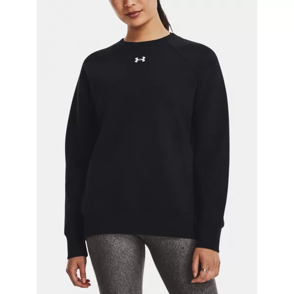  Дамски суичър UNDER ARMOUR RIVAL FLEECE CREW 1379508-001 ЧЕРЕН 